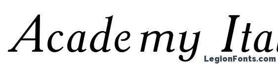Academy Italic Font