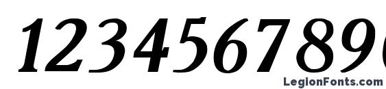 Academy.kz Bold Italic Font, Number Fonts