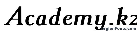 Academy.kz Bold Italic Font
