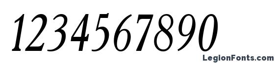 Academy Old Narrow Italic Font, Number Fonts
