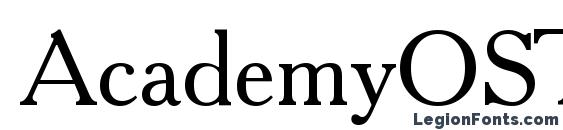 шрифт AcademyOSTT, бесплатный шрифт AcademyOSTT, предварительный просмотр шрифта AcademyOSTT