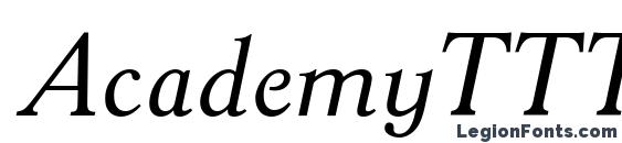 AcademyTTT Italic Font