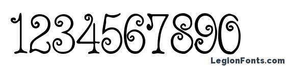Acadian Cyr Font, Number Fonts