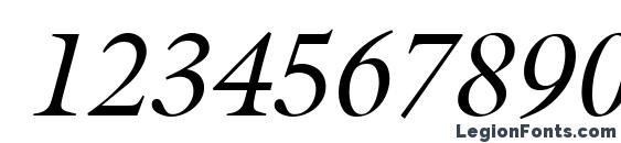 Acanthus SSi Italic Font, Number Fonts