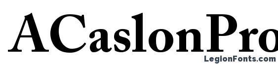 ACaslonPro Bold Font, OTF Fonts
