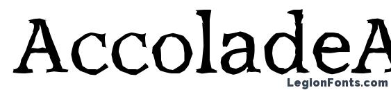 AccoladeAntique Regular Font, African Fonts