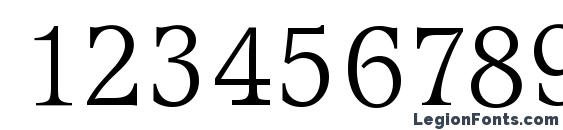 AccoladeLH Regular Font, Number Fonts