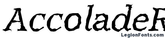 AccoladeRandom Italic Font, African Fonts