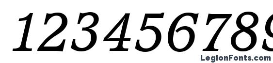 AccoladeSerial Italic Font, Number Fonts