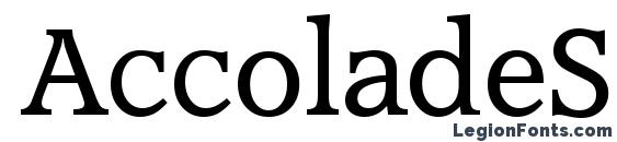 AccoladeSerial Regular Font