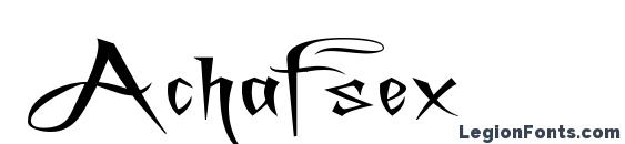 Achafsex font, free Achafsex font, preview Achafsex font