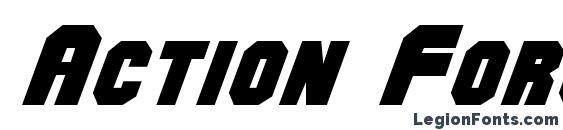 Action Force Normal Font, Cool Fonts