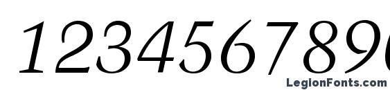 Activa Italic Font, Number Fonts