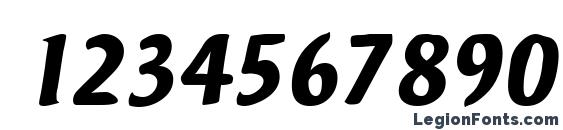 Ad Hoc Italic Font, Number Fonts