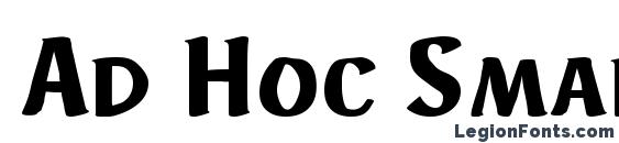 шрифт Ad Hoc SmallCaps, бесплатный шрифт Ad Hoc SmallCaps, предварительный просмотр шрифта Ad Hoc SmallCaps