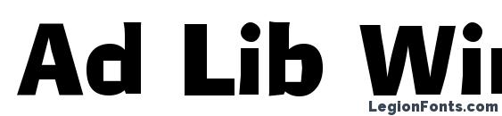 Ad Lib Win95BT Font, African Fonts