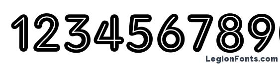 Adamgorry inline Font, Number Fonts