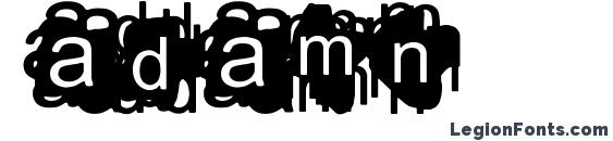Adamn font, free Adamn font, preview Adamn font