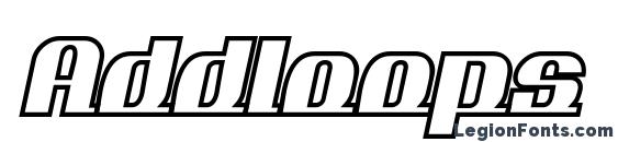 шрифт Addloops outline, бесплатный шрифт Addloops outline, предварительный просмотр шрифта Addloops outline
