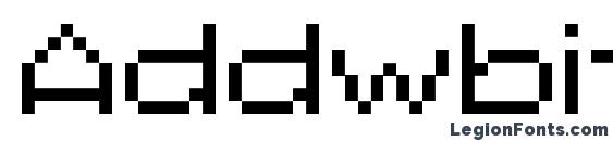 шрифт Addwbitmap09, бесплатный шрифт Addwbitmap09, предварительный просмотр шрифта Addwbitmap09