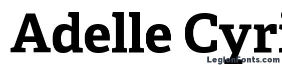 Adelle Cyrillic Bold Font