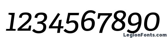 Adelle Cyrillic Italic Font, Number Fonts