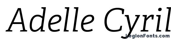 Adelle Cyrillic Light Italic font, free Adelle Cyrillic Light Italic font, preview Adelle Cyrillic Light Italic font