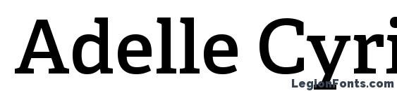 Adelle Cyrillic SemiBold Font, All Fonts