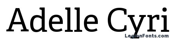 Adelle Cyrillic font, free Adelle Cyrillic font, preview Adelle Cyrillic font