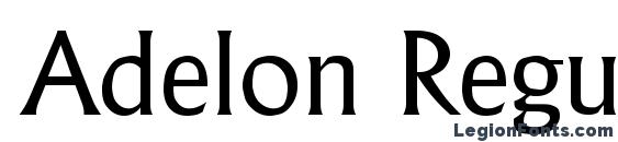 Adelon Regular Font, All Fonts