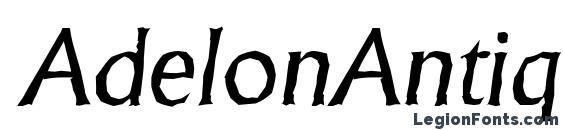 AdelonAntique Italic Font, African Fonts