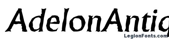 AdelonAntique Medium Italic Font, African Fonts