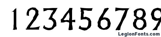 AdelonAntique Regular Font, Number Fonts