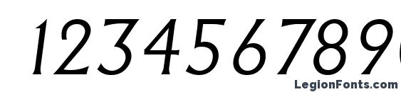 AdelonLH Italic Font, Number Fonts