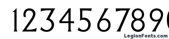 AdelonLH Regular Font, Number Fonts