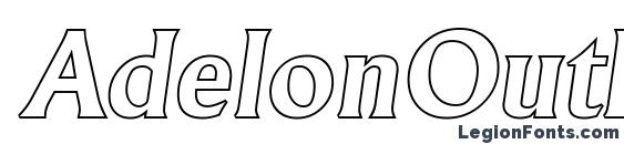 AdelonOutline BoldItalic font, free AdelonOutline BoldItalic font, preview AdelonOutline BoldItalic font