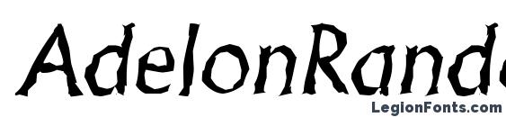 AdelonRandom Italic Font, African Fonts