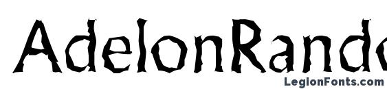 шрифт AdelonRandom Regular, бесплатный шрифт AdelonRandom Regular, предварительный просмотр шрифта AdelonRandom Regular
