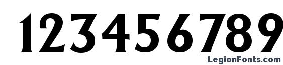 AdelonSerial Bold Font, Number Fonts