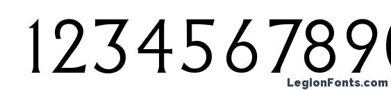 AdelonSerial Light Regular Font, Number Fonts