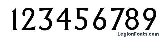AdelonSerial Regular Font, Number Fonts