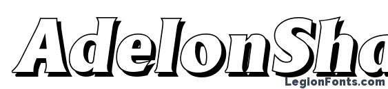 шрифт AdelonShadow Heavy Italic, бесплатный шрифт AdelonShadow Heavy Italic, предварительный просмотр шрифта AdelonShadow Heavy Italic