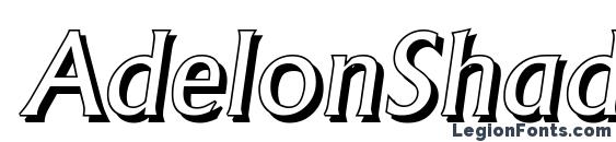 шрифт AdelonShadow Italic, бесплатный шрифт AdelonShadow Italic, предварительный просмотр шрифта AdelonShadow Italic