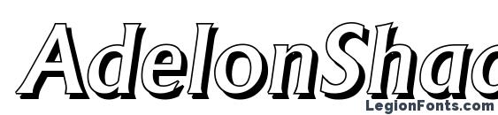 AdelonShadow Medium Italic Font