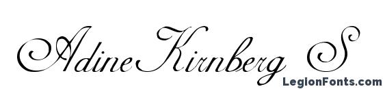 шрифт AdineKirnberg S, бесплатный шрифт AdineKirnberg S, предварительный просмотр шрифта AdineKirnberg S
