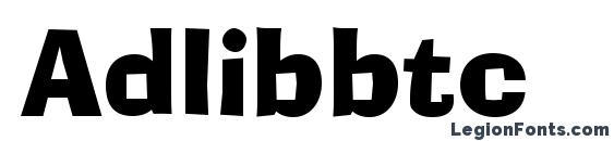 шрифт Adlibbtc, бесплатный шрифт Adlibbtc, предварительный просмотр шрифта Adlibbtc