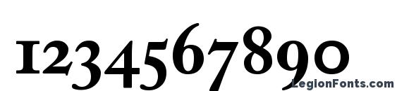 Adobe Caslon Bold Oldstyle Figures Font, Number Fonts