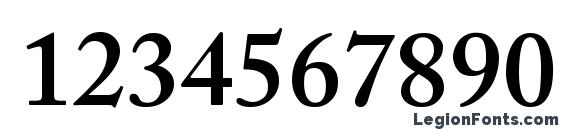 Adobe Caslon Semibold Font, Number Fonts