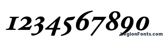 Adobe Garamond Bold Italic Oldstyle Figures Font, Number Fonts