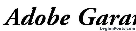 Adobe Garamond LT Bold Italic Font